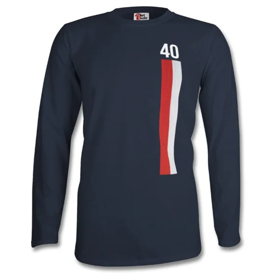 Escape to Victory 40th Anniversary Long-Sleeved T-Shirt – Blue Retro Football Movie Tribute Tee