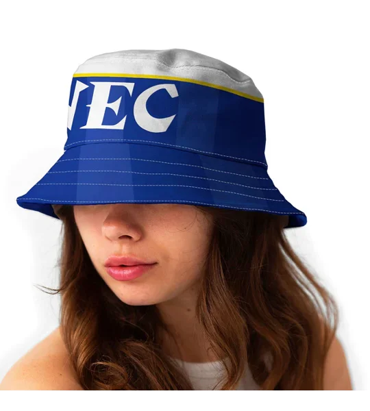Everton 1986 home-inspired retro bucket hat in heavyweight canvas