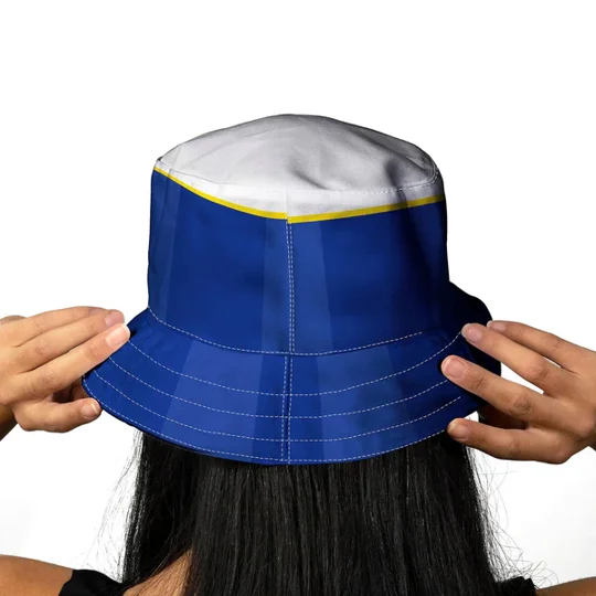 Everton retro football bucket hat inspired by the 1986 home kit