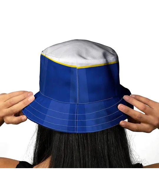 Everton retro football bucket hat inspired by the 1986 home kit