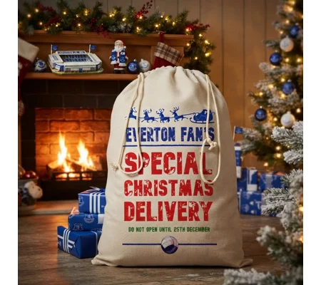 Everton-Inspired Football Fan Christmas Santa Sack