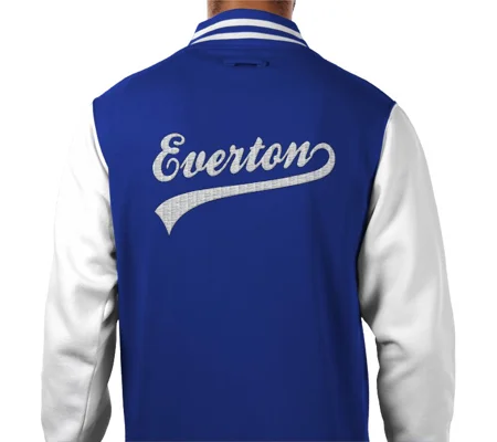 Everton-Inspired Retro Style Varsity Jacket