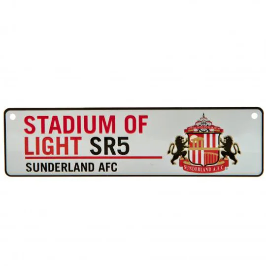 Sunderland Metal Window Sign