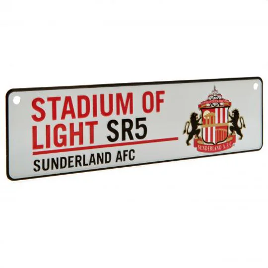 Sunderland Metal Window Sign