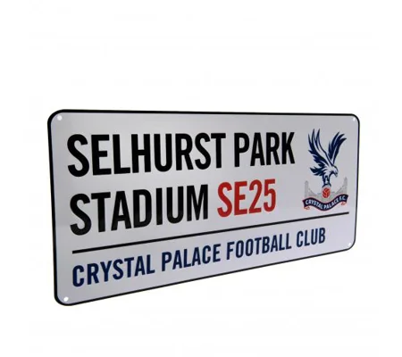 Crystal Palace FC White Street Sign | official licensed product