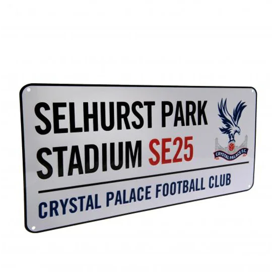 Crystal Palace FC White Street Sign | official licensed product