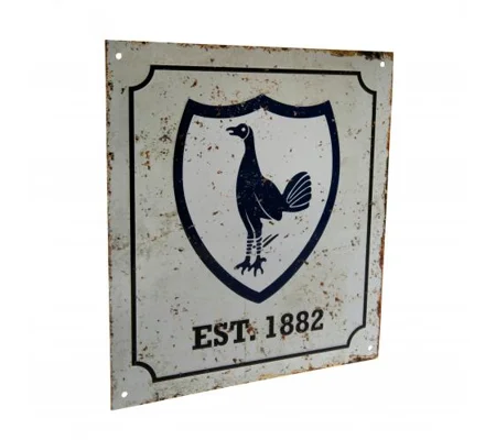 Tottenham Hotspur FC Retro Logo Sign