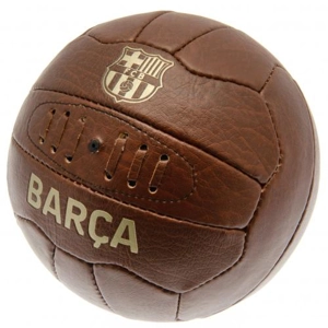 Barcelona Fc Vintage Faux Leather Football