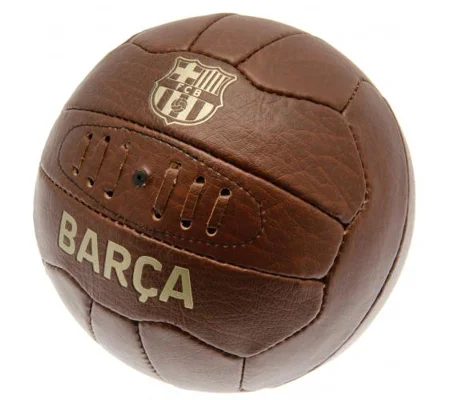 Barcelona Fc Vintage Faux Leather Football