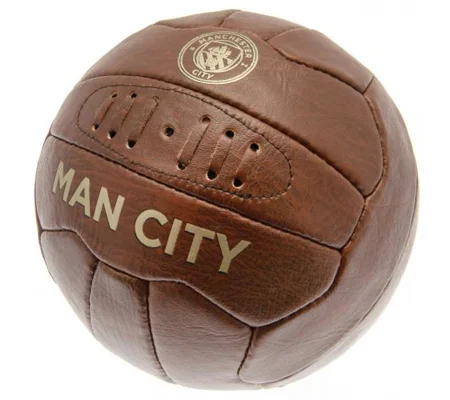 Manchester City FC Vintage Faux Leather Football