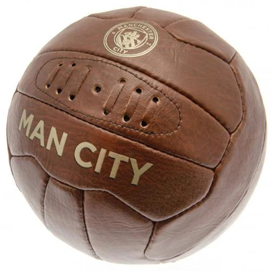 Manchester City FC Vintage Faux Leather Football
