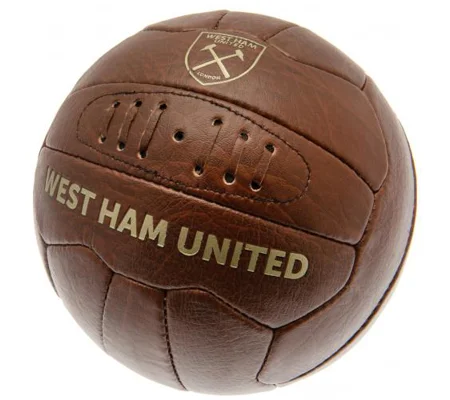 West Ham United FC Vintage Faux Leather Football