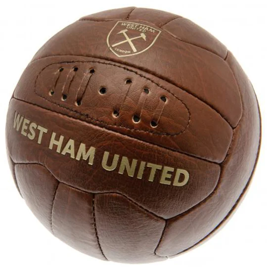West Ham United FC Vintage Faux Leather Football