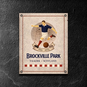Brockville Park vintage metal wall sign