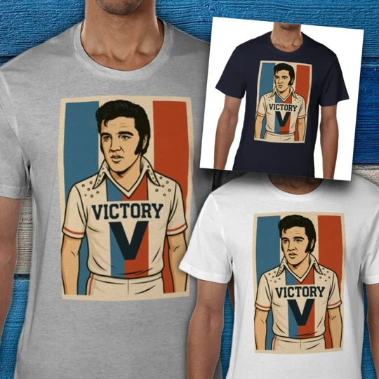 Escape to Victory Elvis White T-shirt