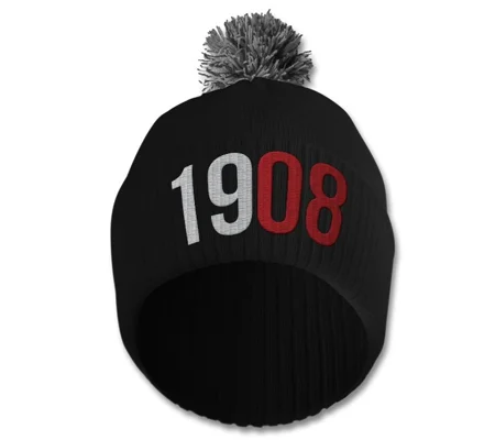1908 Retro-Style Bobble Hat
