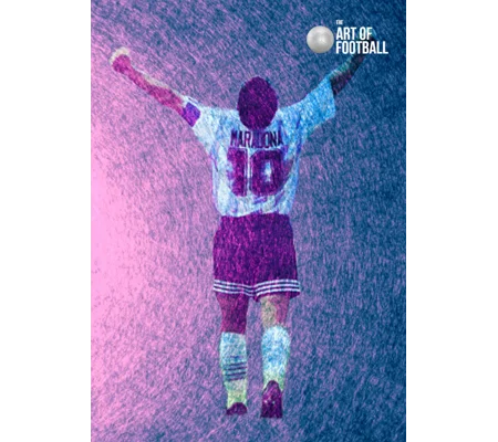 Argentina Diego Maradona Iconic No 10 Legend Digital Print