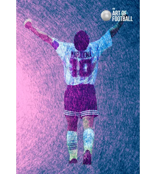 Argentina Diego Maradona Iconic No 10 Legend Digital Print