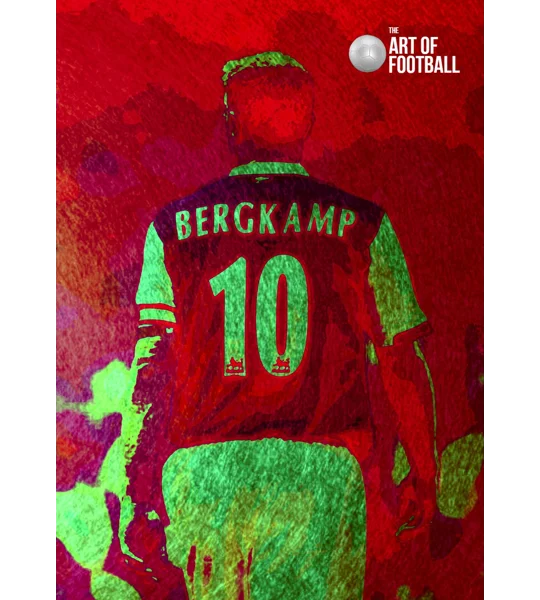 Arsenal Dennis Bergkamp Digital Print | Iconic Football Wall Art