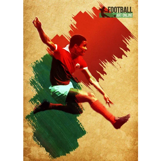 Benfica Eusebio Iconic Legend Poster