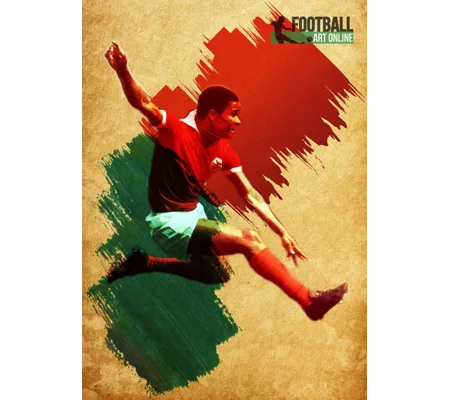 Benfica Eusebio Iconic Legend Digital Print