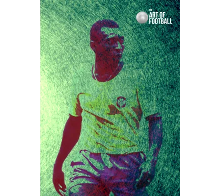 Brazil Pele Iconic Legend Retro Digital Print