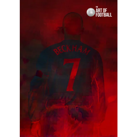 England David Beckham Iconic No7 Poster