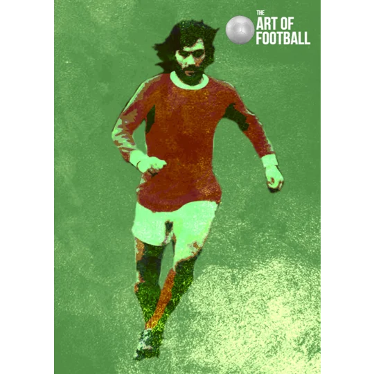 Manchester United Fc George Best Iconic Vintage Poster