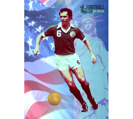 New York Cosmos Legend Franz Beckenbauer Pop-art Poster