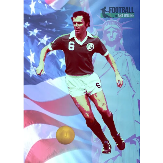 New York Cosmos Legend Franz Beckenbauer Pop-art T-shirt