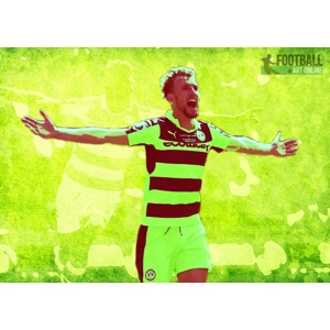 Forest Green Rovers Fc Christian Doidge Wembley Play-off Digital Print