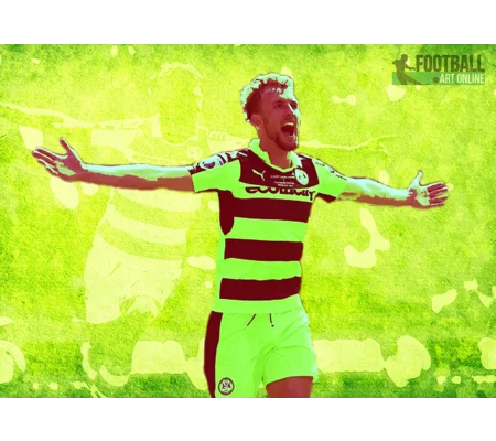 Forest Green Rovers Fc Christian Doidge Wembley Play-off Digital Print