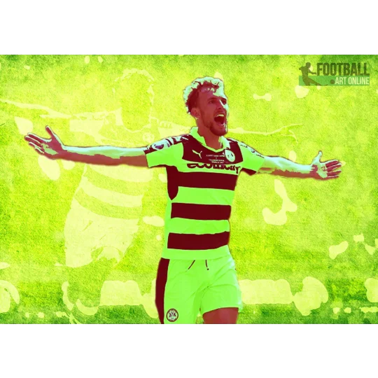 Forest Green Rovers Fc Christian Doidge Wembley Play-off Digital Print