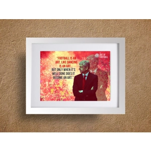 Arsenal Arsene Wenger Quote Pop-art Framed Print