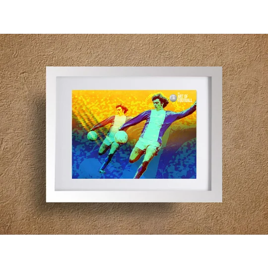 Birmingham Trevor Francis Retro Pop-art Framed Print