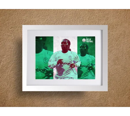 Bolton Jay-Jay Okocha Pop-art Framed Print