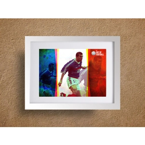 France Zinedine Zidane Legend Pop-art Framed Print