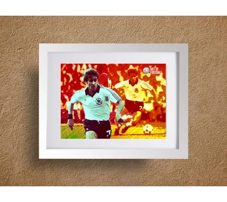 Germany Pierre Littbarski Iconic Legend Framed Print