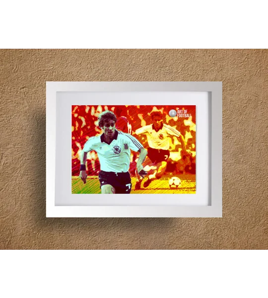 Germany Pierre Littbarski Iconic Legend Framed Print