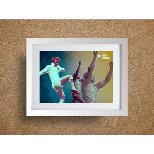 Leeds Bremner-Inspired Football Tribute Artwork Framed Print