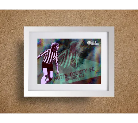 Notts C Les Bradd Iconic Pop-art Framed Print