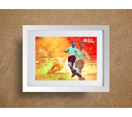 Preston North End Fc Tom Finney Legend Pop-art Framed Print
