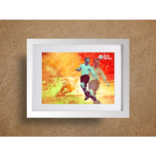 Preston North End Fc Tom Finney Legend Pop-art Framed Print