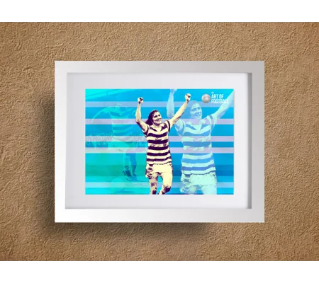 Reading Robin Friday Legend Pop-art Framed Print