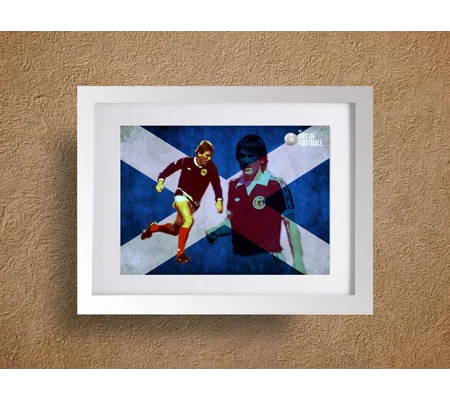 Scotland Kenny Dalglish Iconic Legend Pop-art Framed Print