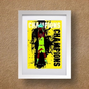 Sutton 2021 Champions Promotion Framed Print