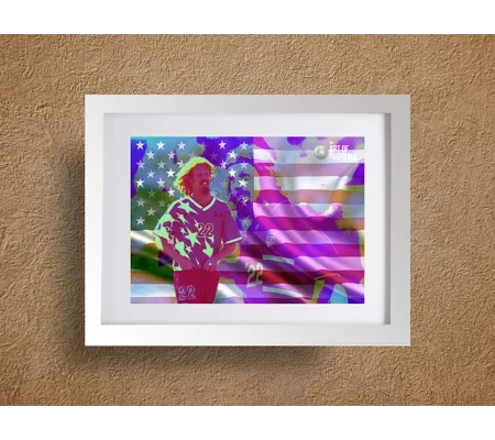 USA Alexi Lalas Legend Pop-art Framed Print