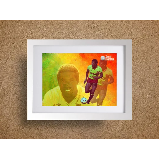 Watford Fc John Barnes Legend Pop-art Framed Print