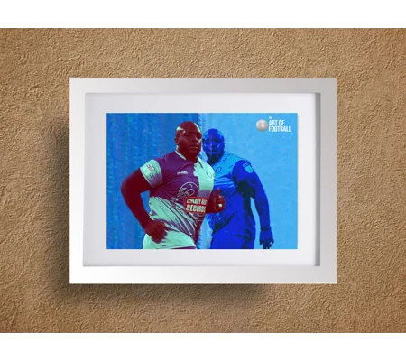 Framed Adebayo Akinfenwa Pop Art - Wycombe Football