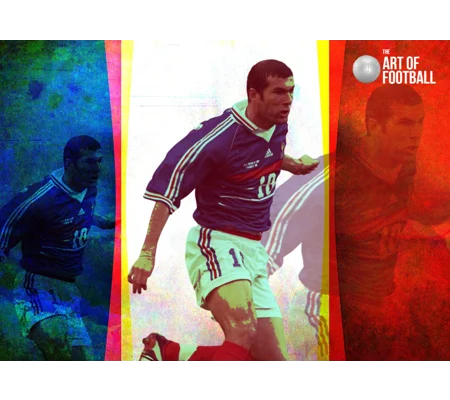 France Zinedine Zidane Legend Pop-art Digital Print